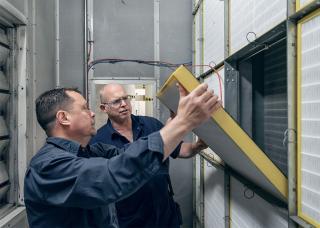 HVAC workers
