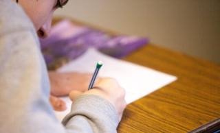 Student writing