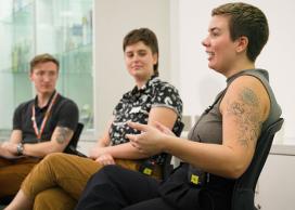 Christian Isbister, Erik Beardmore, and Donna Langille
